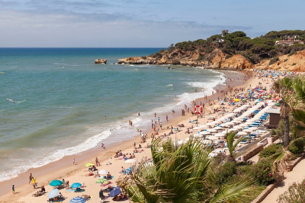 algarve beach during the summer season in portugal 2021 04 04 08 19 11 utc