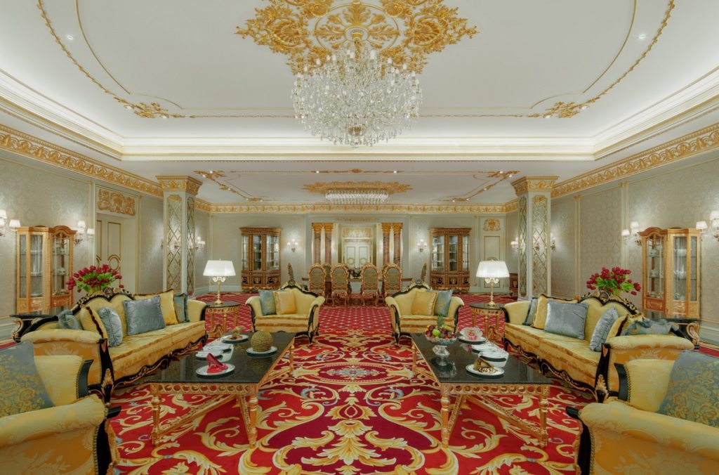 Raffles The Palm Dubai Royal Suite Livingroom