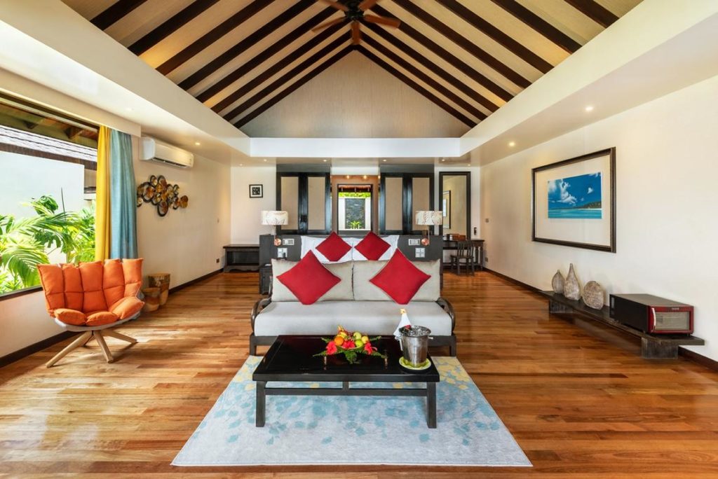 atmosphere kanifushi maldives grand pool villa bedroom catmosphere hotels resorts