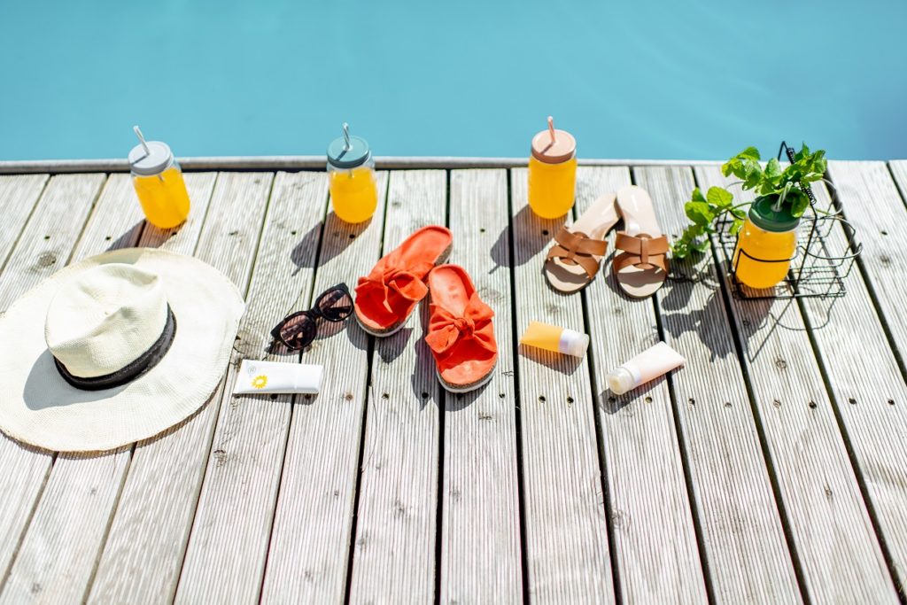 poolside with accessories for summer vacations 2022 01 18 23 56 05 utc